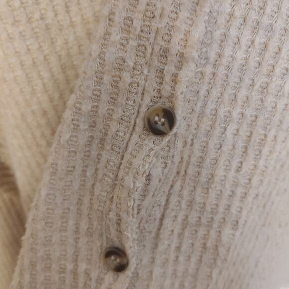 Out From Under Urban Outfitters Oatmeal Waffle Knit Sweater Size Medium M - Picture 7 of 9